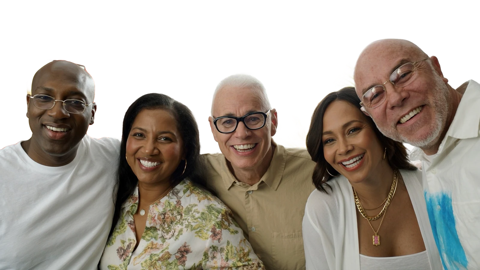 Business owners smiling together